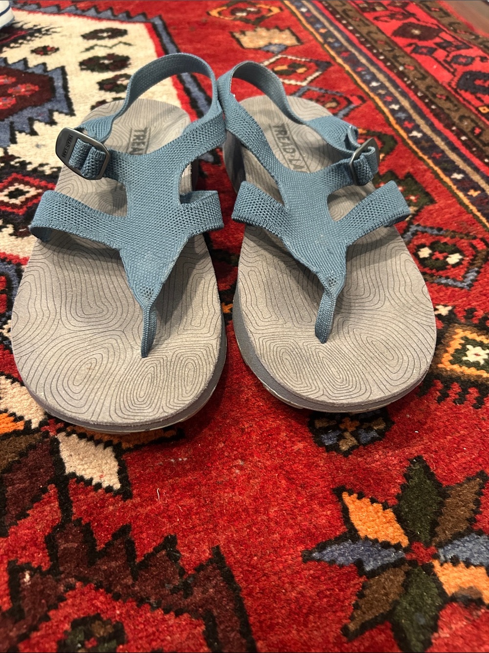 Women's Tread Labs Light Blue Adjustable Strap Sandals - Casual Comfort